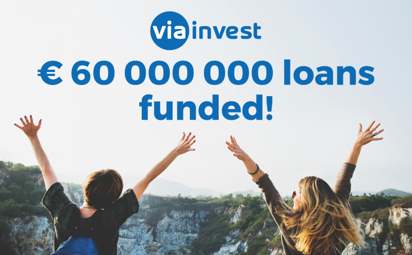VIAINVEST hits EUR 60 000 000 loans funded!