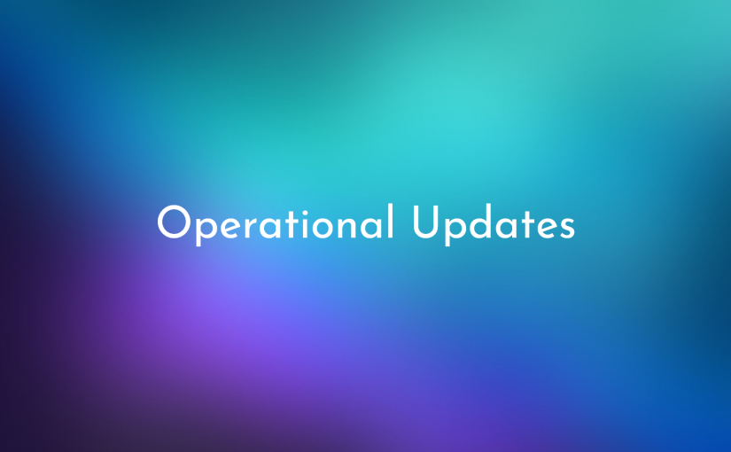 Operational updates: September 2023 edition