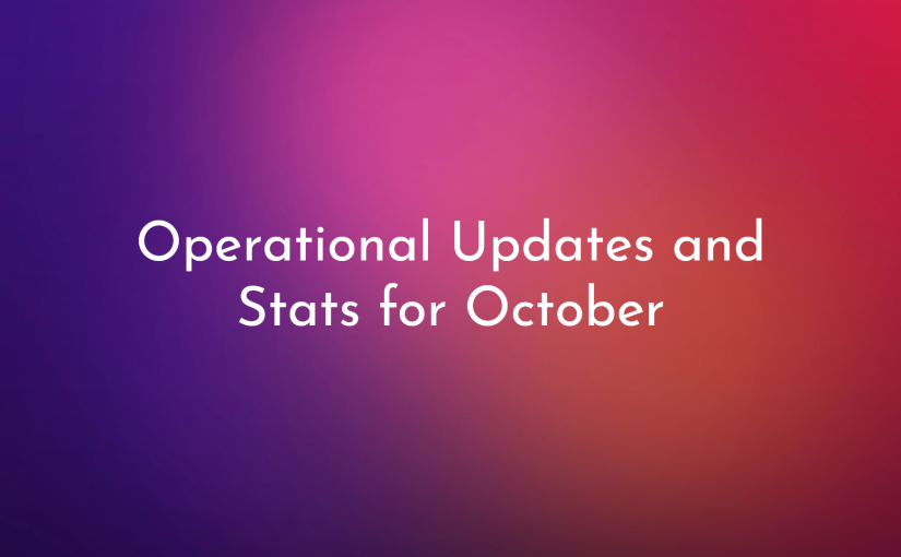 Operational updates and monthly statistics: October 2023 edition