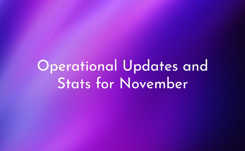 Operational updates and monthly statistics: November 2023 edition