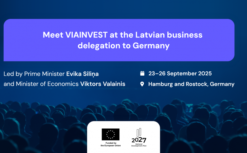 Meet VIAINVEST at the Latvian business delegation to Germany