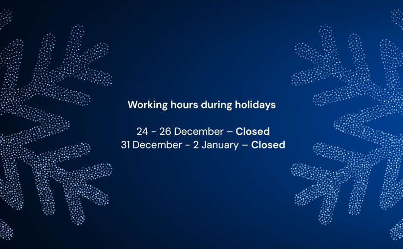 Working hours during holidays